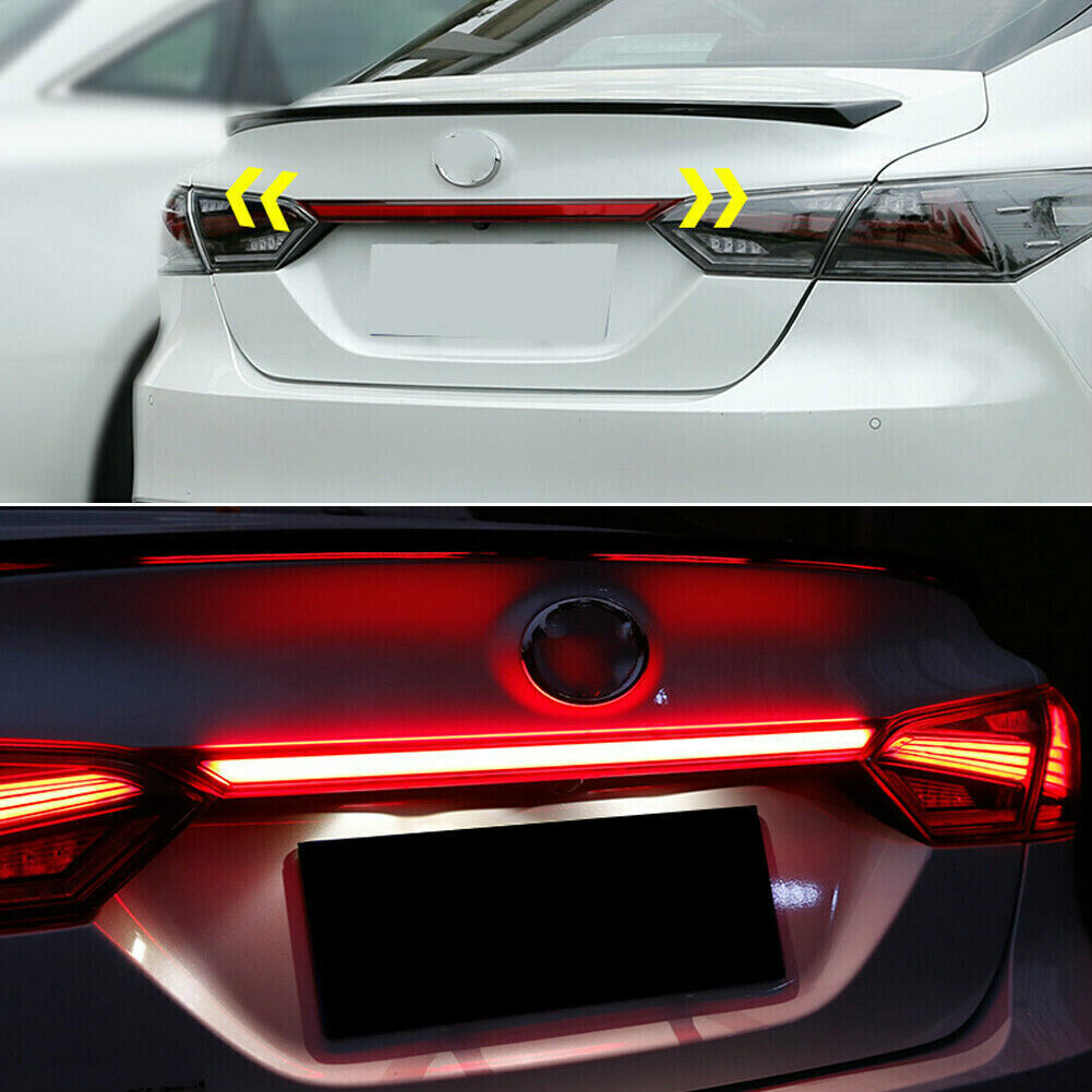 Red LED Rear Door Trunk Tail/Brake Light Molding Kit for Toyota for Camry 2021-2023