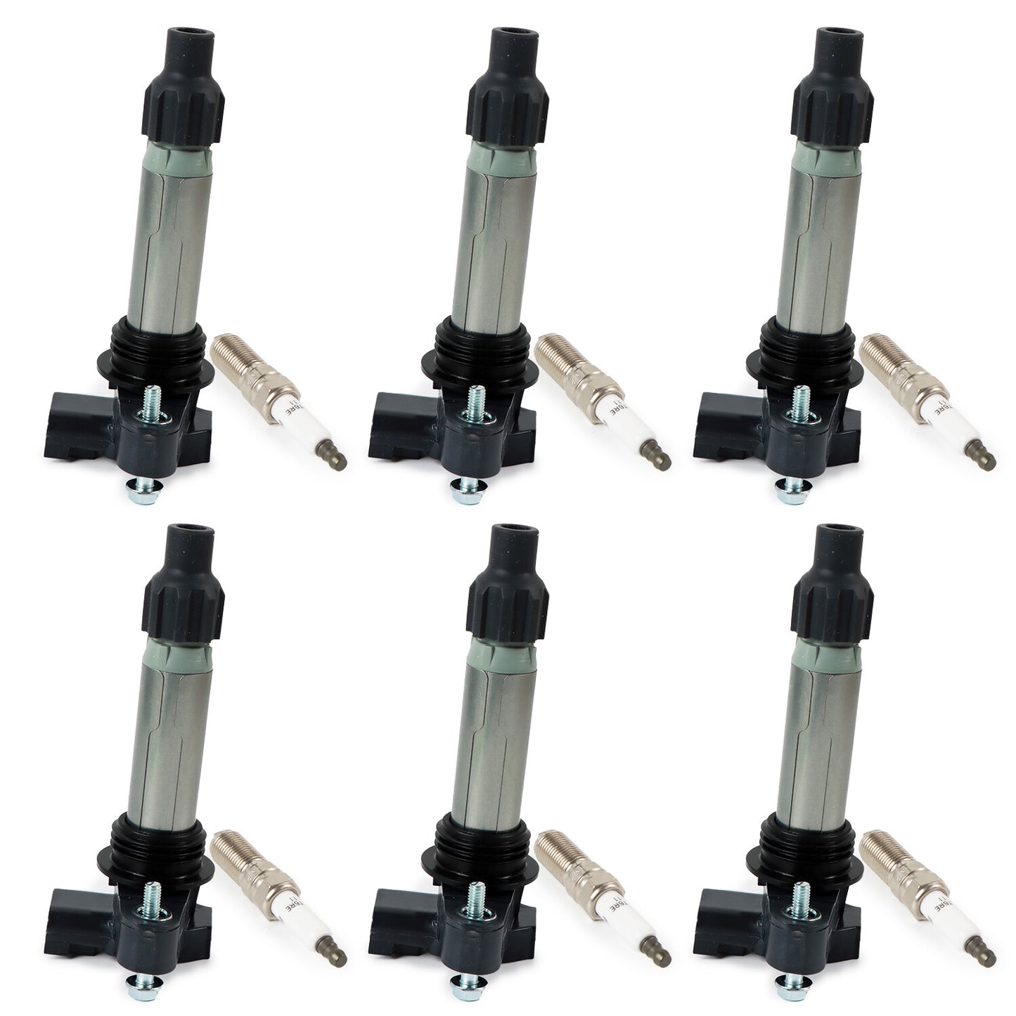 6x Ignition Coil  6x Iridium Spark Plug for Cadillac for GMC for Chevy for Buick UF569