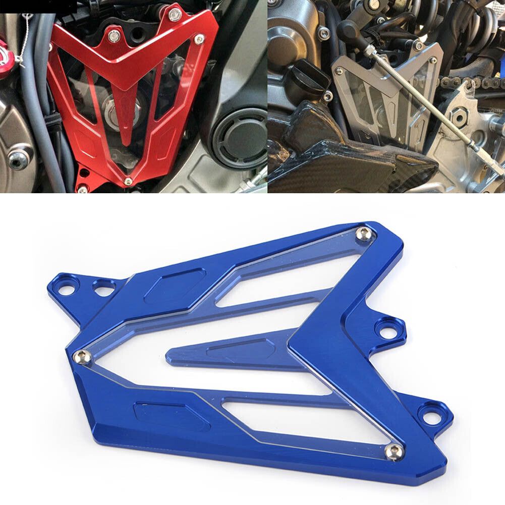 Blue Front Engine Sprocket Cover Chain Guard Protector for Yamaha MT-07 2014-23