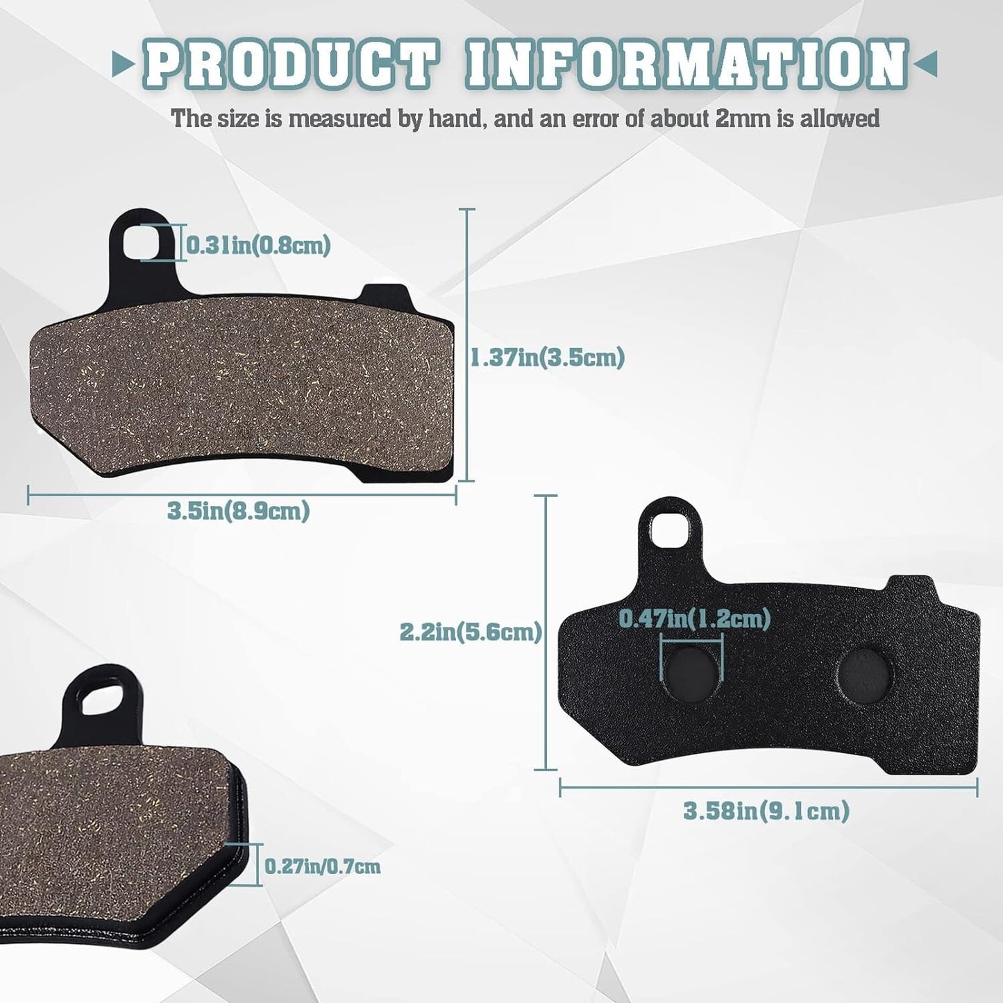 Brake Pads for Harley Davidson FLHTCU FLHR Road King Classic/FLTR Road Glide