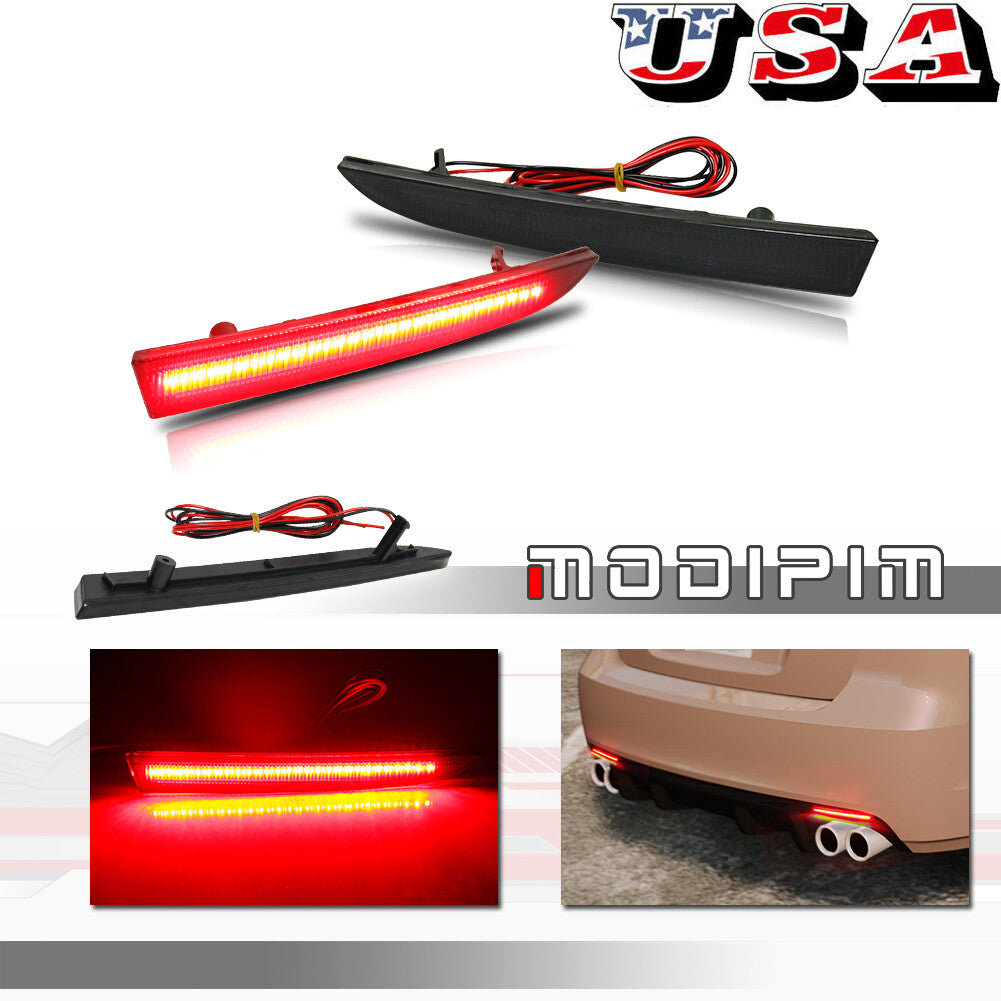 Suitable for 16-inch for Chevrolet Camaro smoked lens rear reflector fog lights tail brake lights