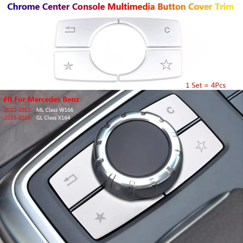 for Mercedes-Benz ML GL W166 X164 Center Console Multimedia Switch Cover Trim-