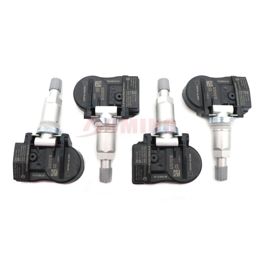 4-pack Tire Pressure Monitoring System (TPMS) sensors suitable for Hyundai I30, I10, and for Kia Ceed 52933-2L000