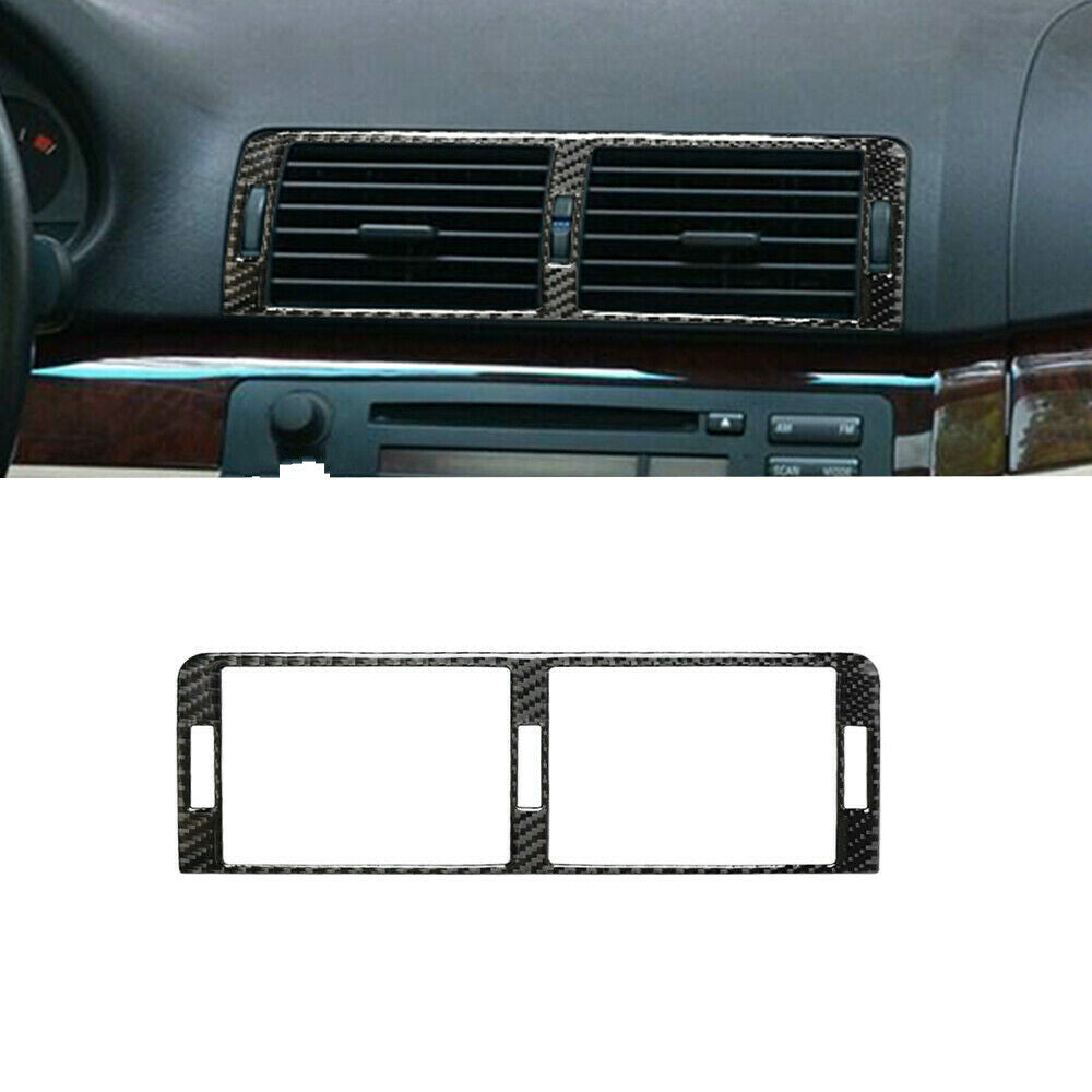 Carbon Fiber Interior Air Vent Outlet Cover Trim for BMW 3 Series E46 1998-2005