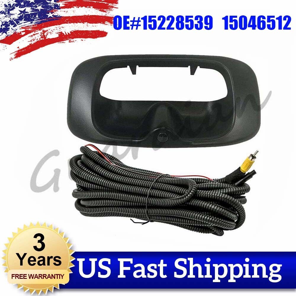 Tailgate Handle Backup Camera with Wire 15228539 15046512 for GMC 3500 2500