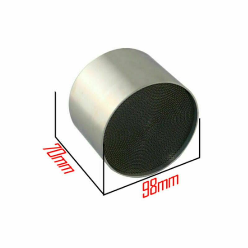 1PC Universal Metal Catalytic Converter High Flow 98mm 4'' Euro5 300cpsi 300Cell