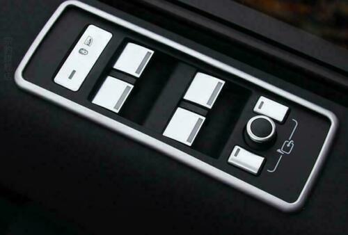 10Pcs Chrome Window lift panel switch cover trim for Range Rover Velar 2017-2019