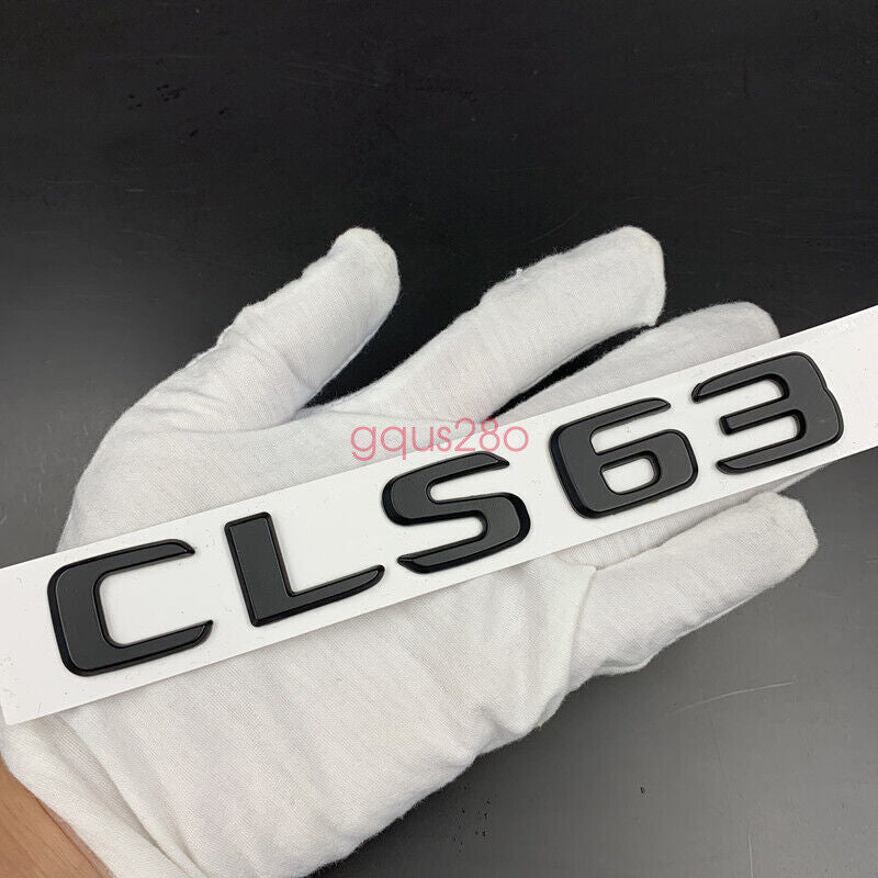 Matte Black CLS63 AMG 6.3 AMG Lettering Trunk Embl Badge Sticker for Mercedes-Benz