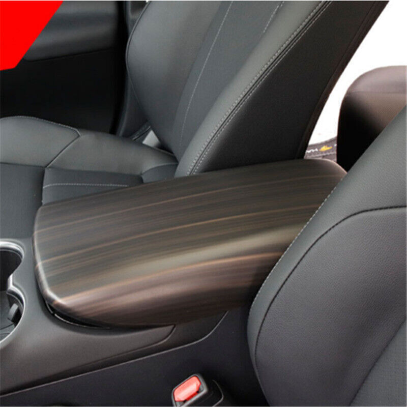 1P for Toyota Venza Peach Wood Grain Central Armrest Box Panel Cover Trim 21-24