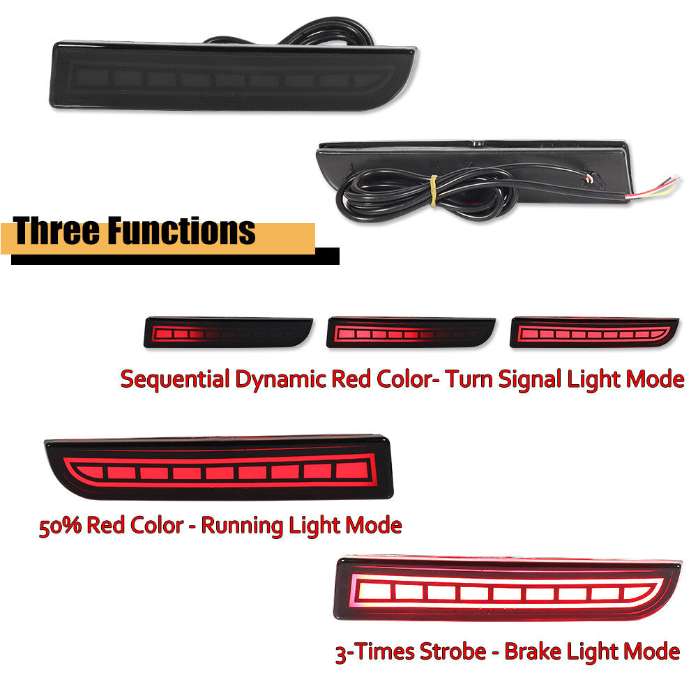 The taillight brake indicator is applicable to 08-17 for Mitsubishi Lancer Evo X 11-12 Outlander.