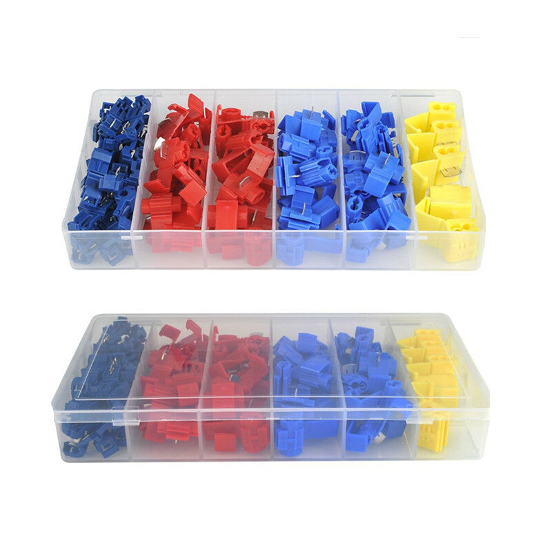 Car 65Pcs Wire Quick Splice Solderless Terminals Electrical Connector Box Kit