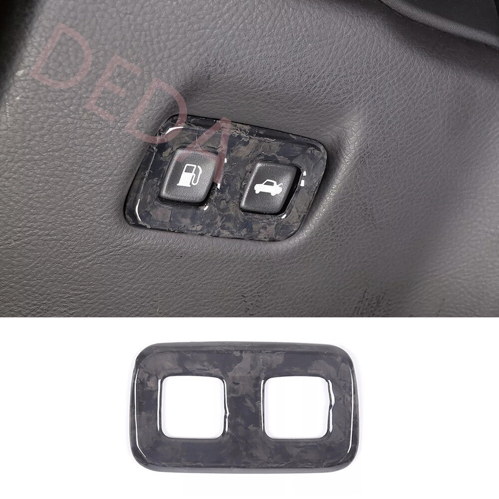 Forged Carbon Fiber Fuel Tank Switch Button Trim for Chevrolet for Corvette C6 05-13