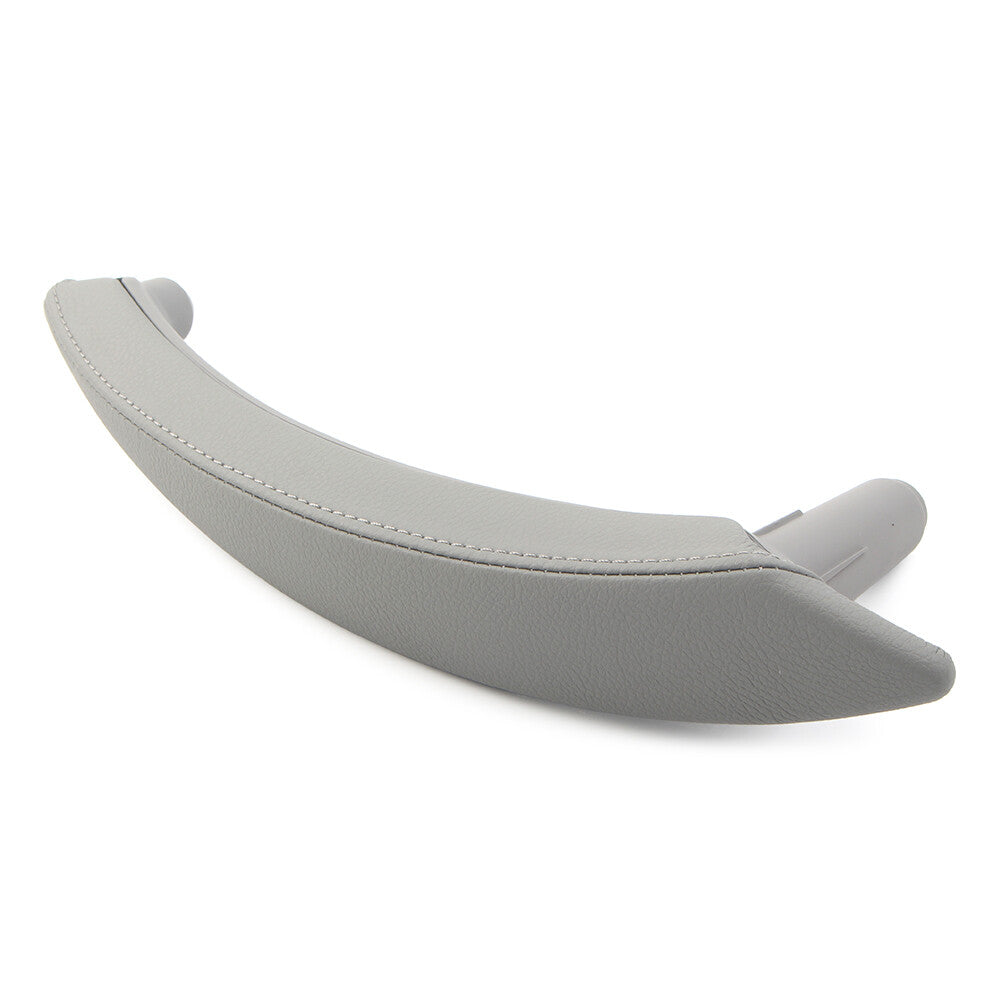 1Pcs Door Trim Pull Handle Right Side Leather for BMW X5 X6 E70 Gray