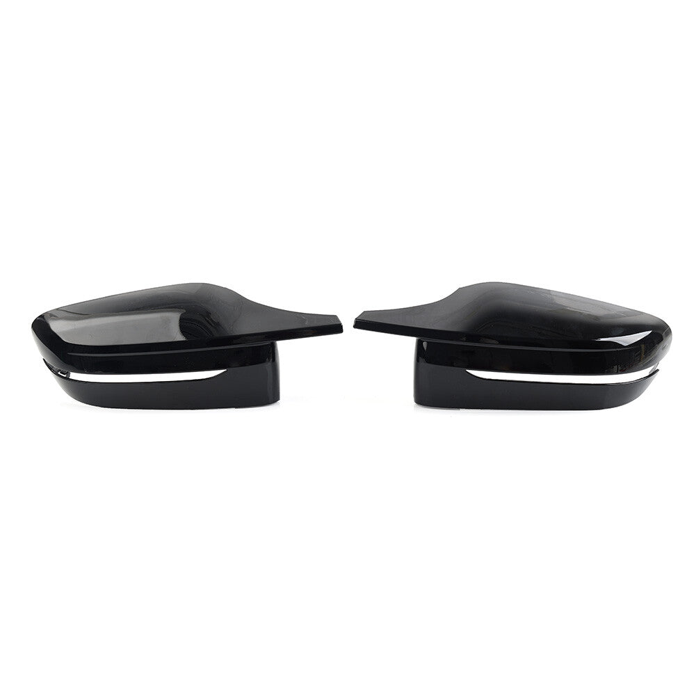 M Style Side Wing Rearview Mirror Cover Cap Black Fit for BMW 3 4 5 6 7 8 Series