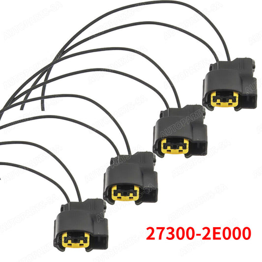 Lot of 4 Connectors of Ignition coil Fits: for Hyundai for Elantra for Tucson for Kia Forte Soul