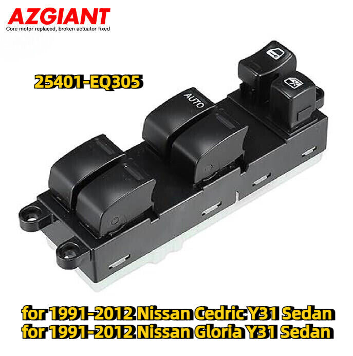 Front left-hand drive side window switch for 1991-2012 for Nissan Cedric/Gloria Y31 sedans.