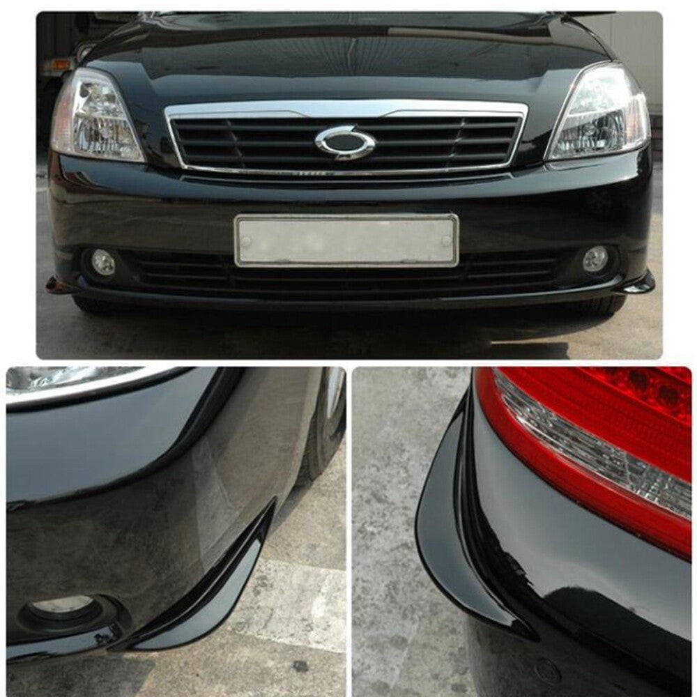 Black Car Bumper Protector Rubber, Anti-Collision Car Front,Rear Corner Pad