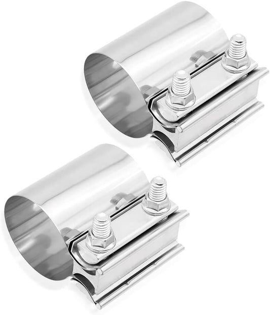 5-inch exhaust clips, 127mm Butt connector exhaust pipe muffler with clips,