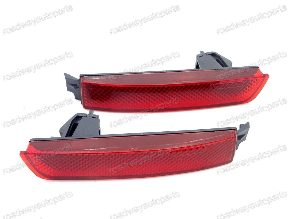 1Pair Rear Bumper Light Reflector Lamps Red Fit for NISSAN SENTRA 2013 2014-2016