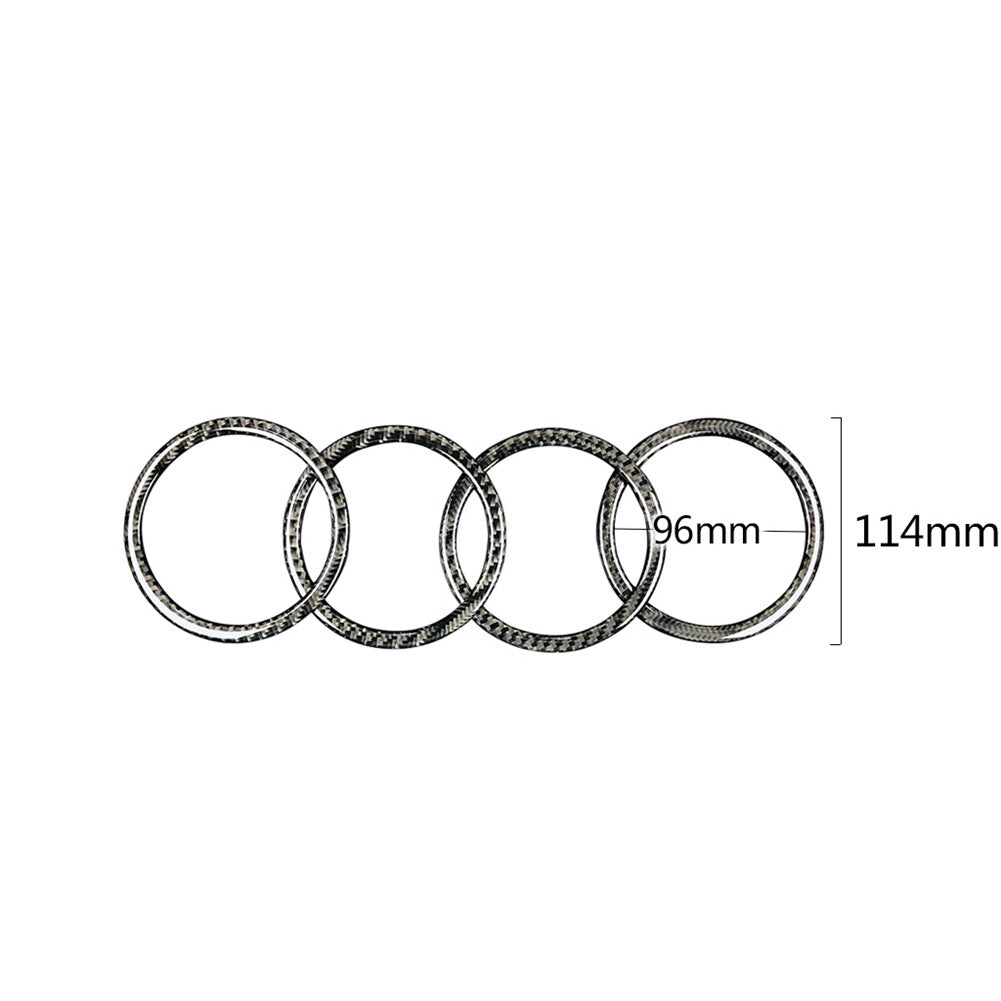 4Pcs Carbon Fiber Loudspeaker Circle Trim Cover for BMW 3Series F30 2013-2018
