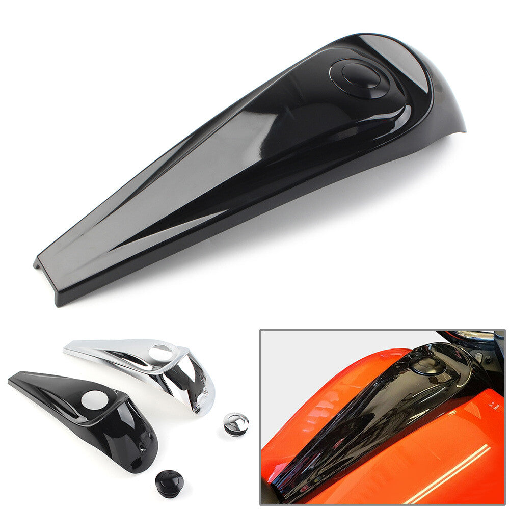 Gloss Dash Fuel Console Cover + Gas Tank Cap for Harley Touring 08-22 09