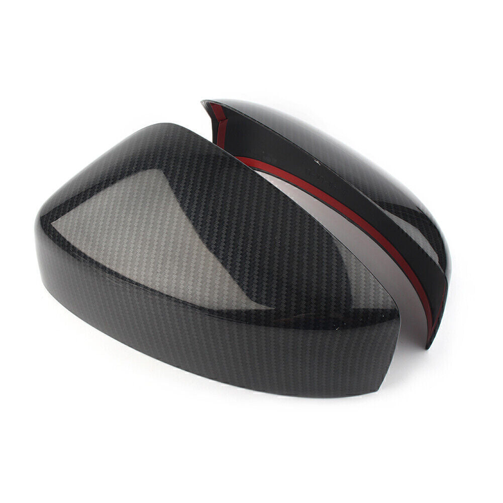 Side Door Mirror Wing Trim Cover Rearview Carbon Fiber ABS for MazdaCX-5 2017-19