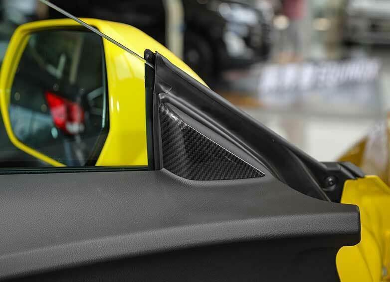 for Chevrolet Camaro 16-2021 ABS Carbon Fiber Front Triangle A Pillar Cover Trim