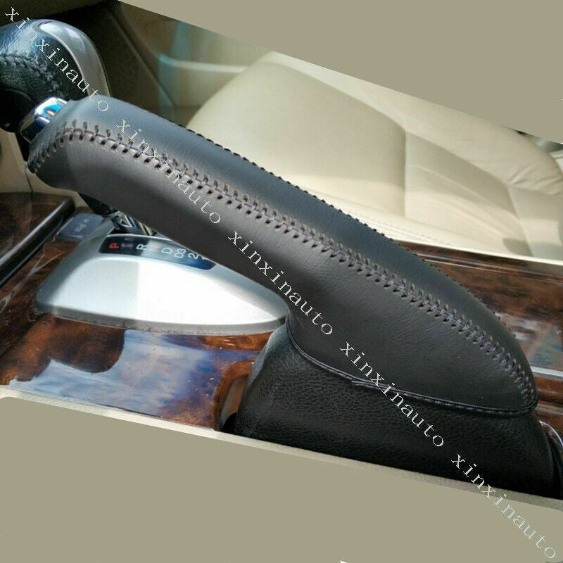 for Honda Accord 2008-2012 PU Leather Black Car Handbrake Grip Cap Cover Trim 1P