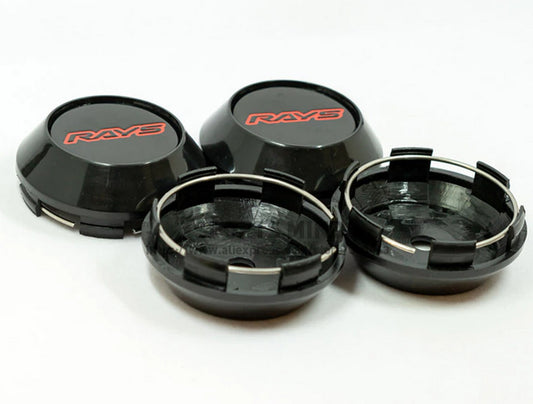 4x68mm Light Black Red Decal Badge Wheel Center Hub Cover Rim Cover TE37