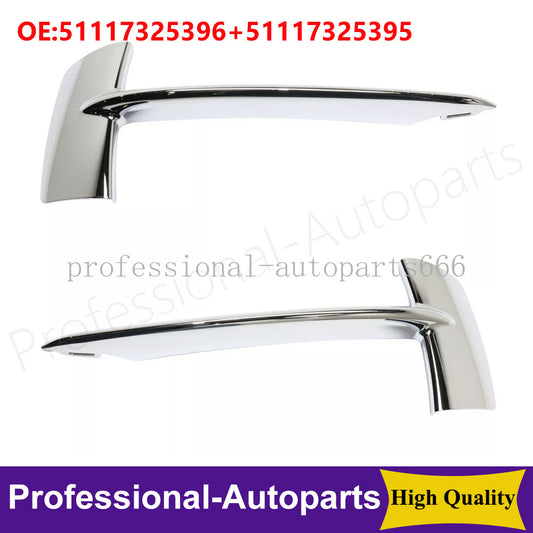 1Pair Front Left+Right Bumper Trim Fits for BMW X5 2014-2018 xDrive28i