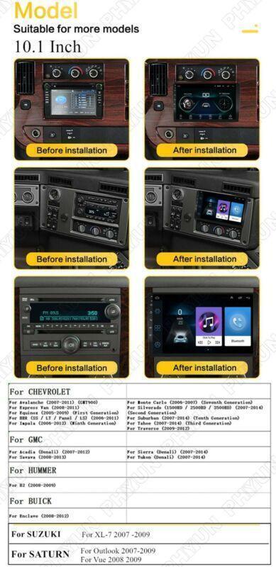 GPS Radio for Chevrolet for GMC for Yukon for Sierra Tahoe 10.1 Android 10.1 Stereo Player