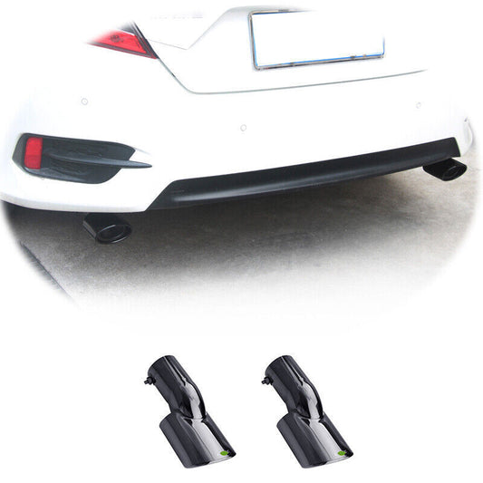 for Honda for Civic 2016-2021 Black Stainless Car Rear Tail Exhaust Pipe Muffler Tip