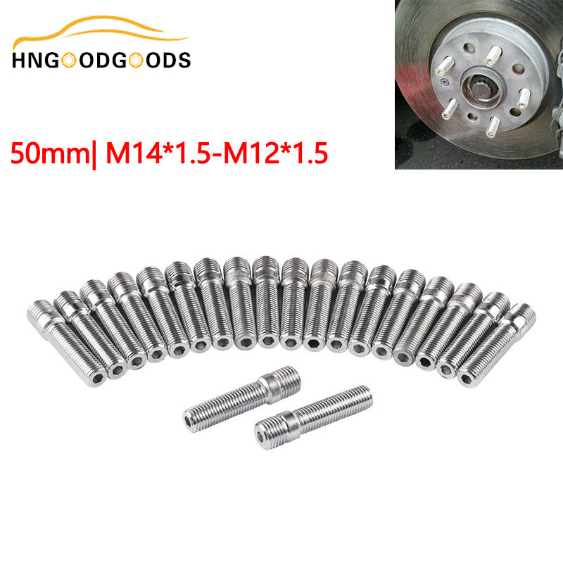 20¡ÁM141.5 to M12x1.5 Extended Wheel Stud Converter with High Lug Bolt Screw Adapter