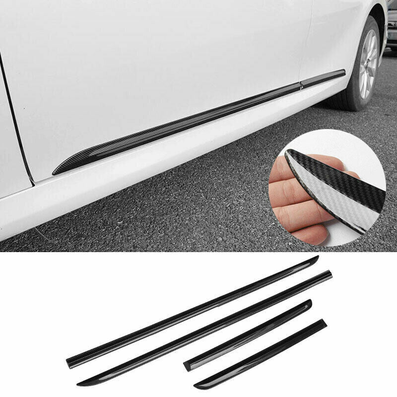 for Toyota for Camry 2018-23 Carbon Fiber Side Door Body Guard Molding Cover Trim 4x