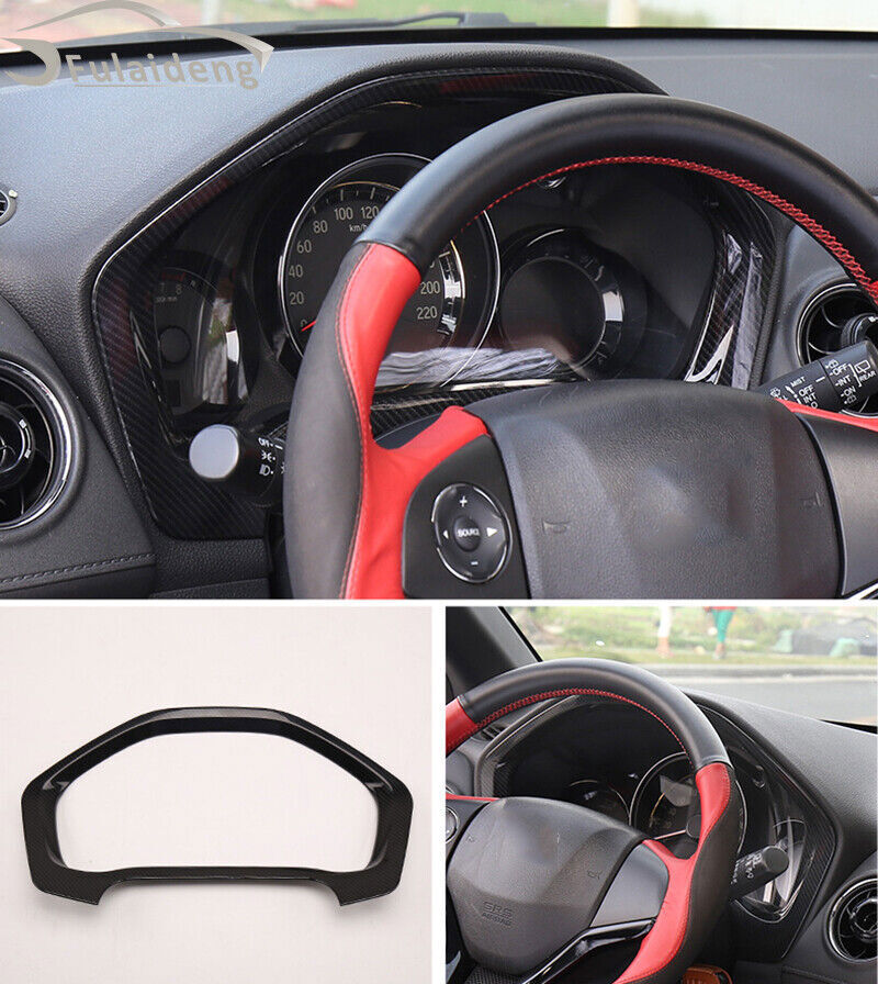Carbon Fiber Interior Instrument Panel Frame Cover Trim for Honda HR-V 2016-2022