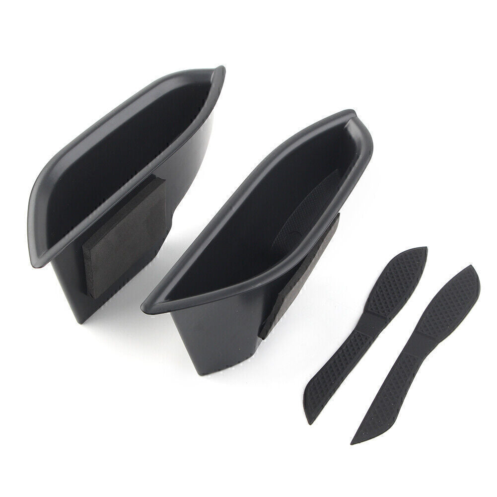 Front Door Handle Armrest Storage Box Tray Bin Kit for Cadillac SRX 2011-2015