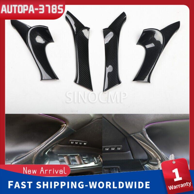Carbon Fiber Interior Door Armrest Panel Trim for Lexus IS F250 F350 2006-2013