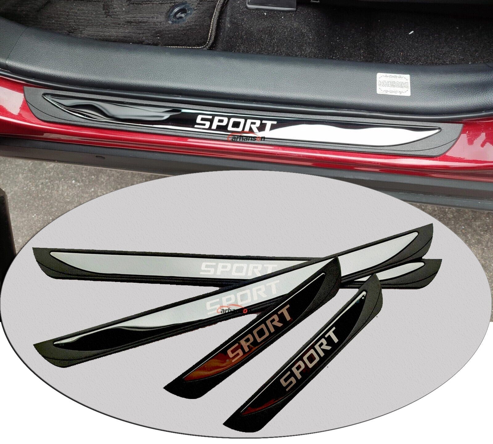 For 2023 for VW for Tiguan Car Accessories Door Sill Protector Guard Plate Cover Trims