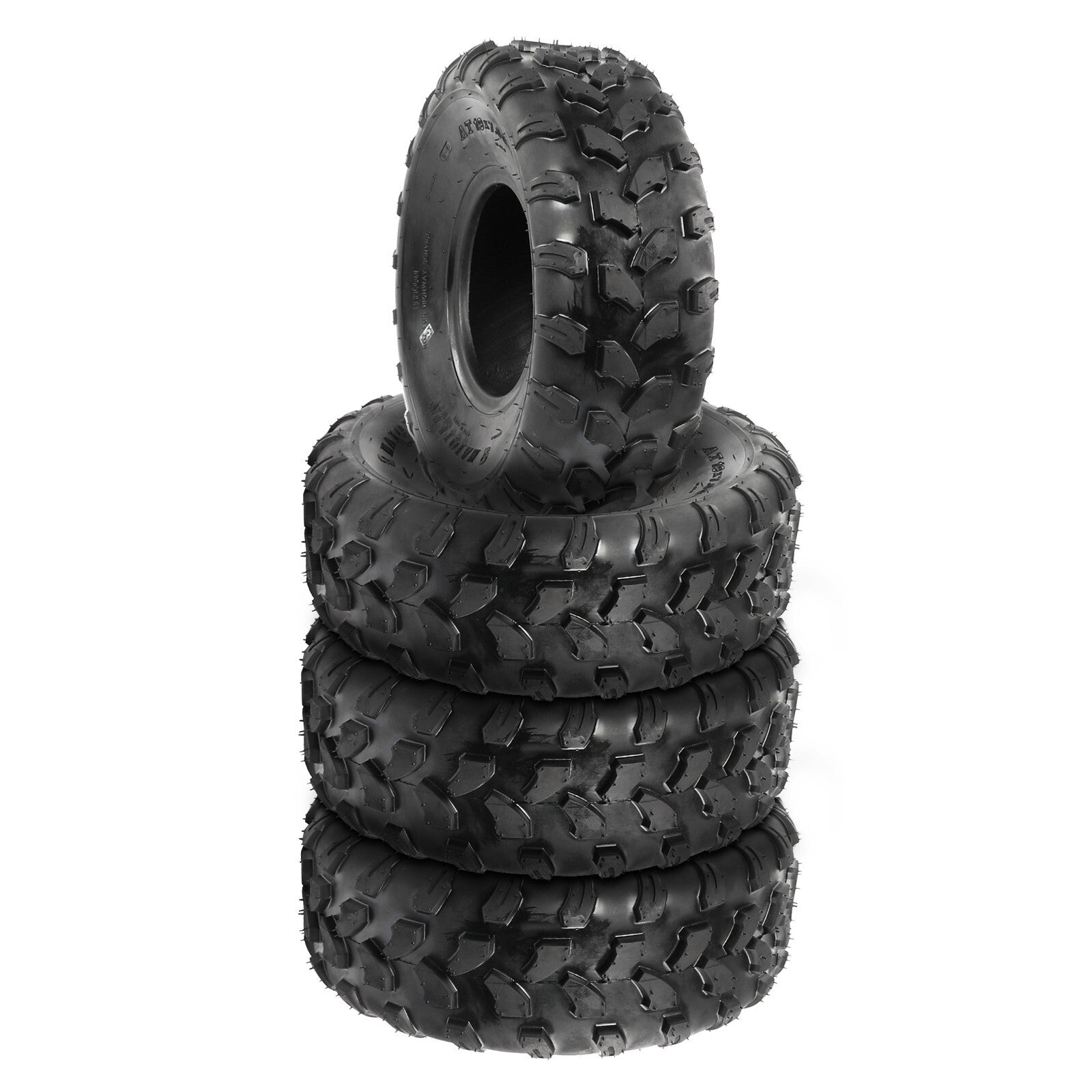 4pc 19x7.00-8 19x7-8 Tyres Tubeless For ATV Quad Go Kart for Golf Cart Lawn Mower