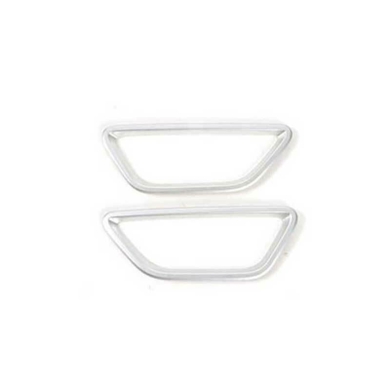 Fit for Ford for Mustang 2015-2022 Matte Silver for Seat Button Panel Frame Trim 2PCS