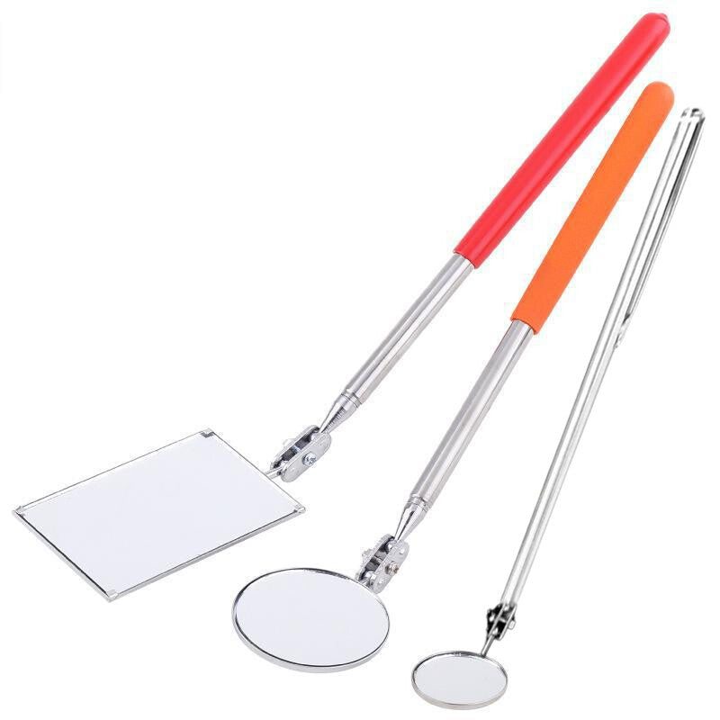 3 Telescopic Mirror Telescopic Round Square Mirror Inspection Tool