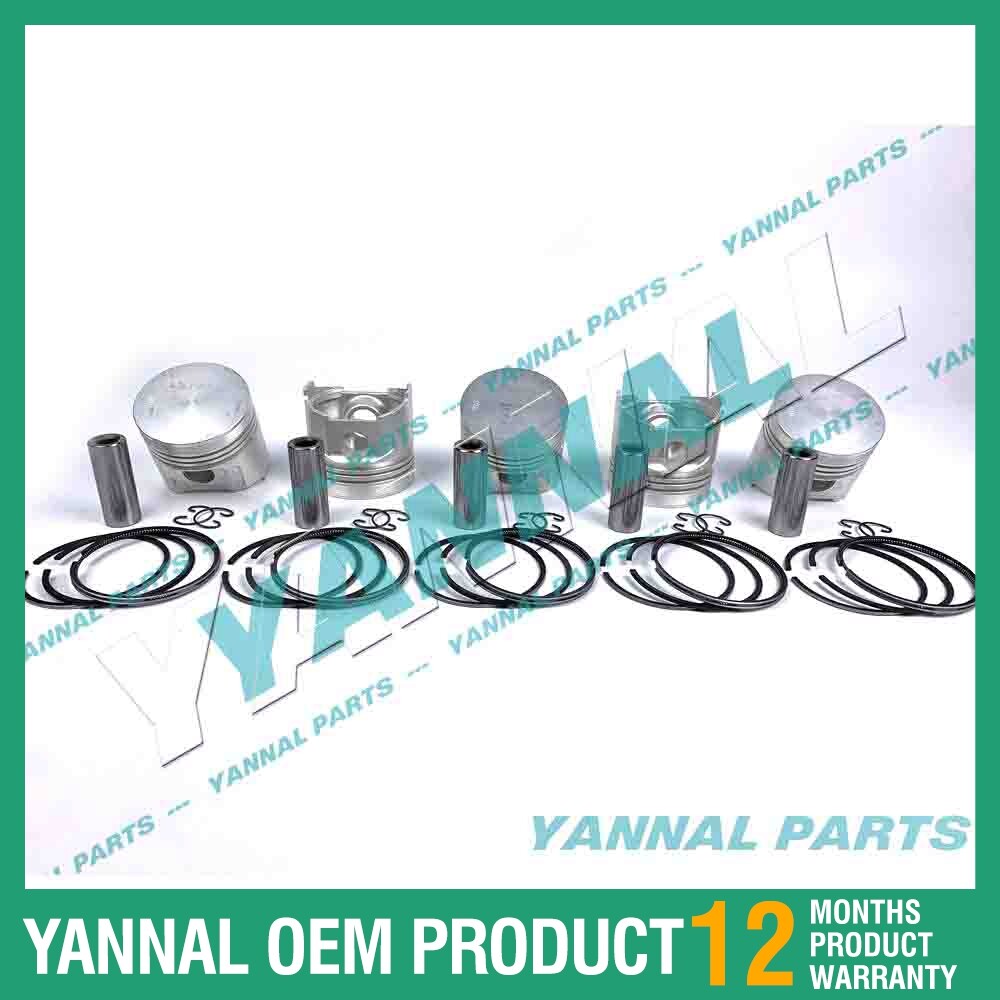 3-piece piston with piston rings + 0.5 mm for Yanmar 3TNB78 engine (oversized)