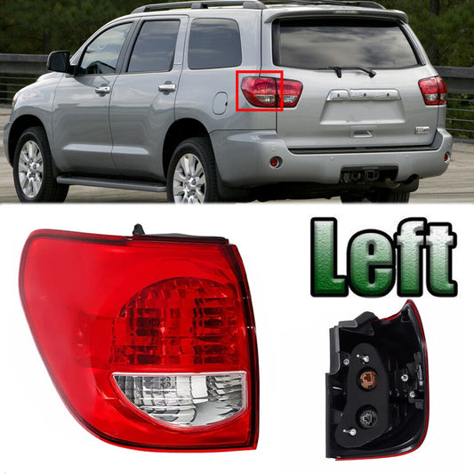 Left Rear Tail Light Brake Turn Signal With Bulb for Toyota Sequoia 2008-2017