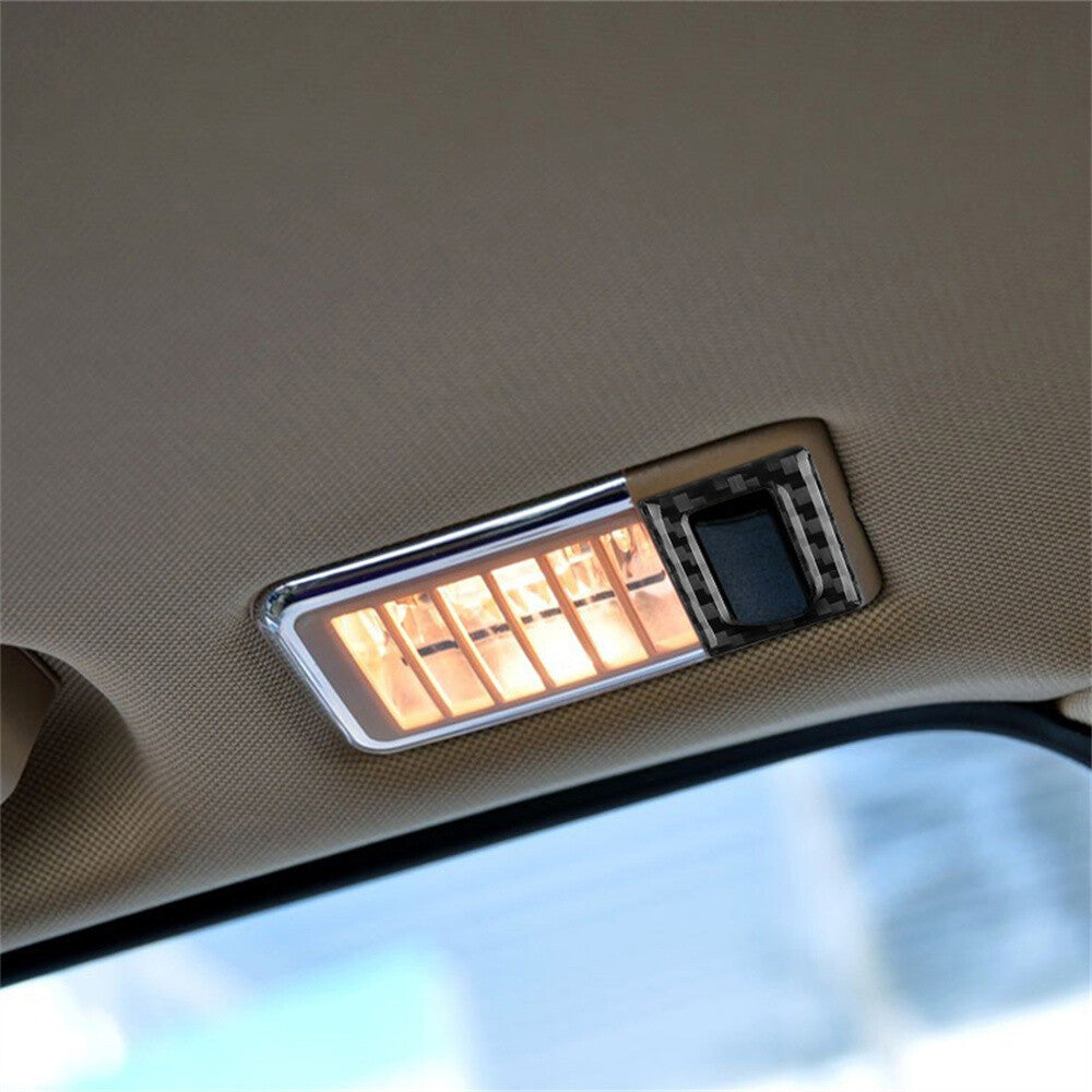 2X Carbon Fiber Rear Reading Light Trim for BMW X3 2004-2010