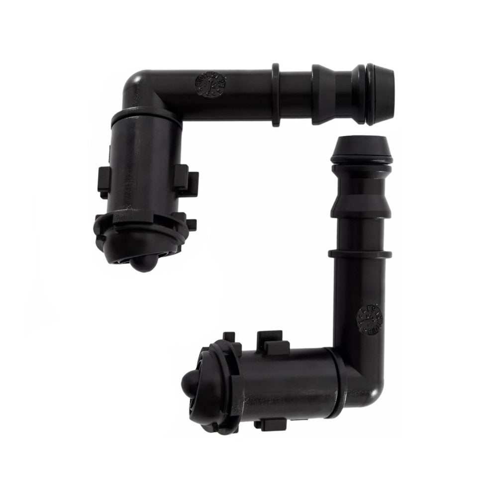 2X For CTS 2008-2009 Left+Right HeadLight Washer Spray Nozzle Black Plastic