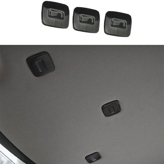 Black Titanium Rear Roof Car Cover Trim Fit for Volvo S60 2011 2012-2018 3PCS