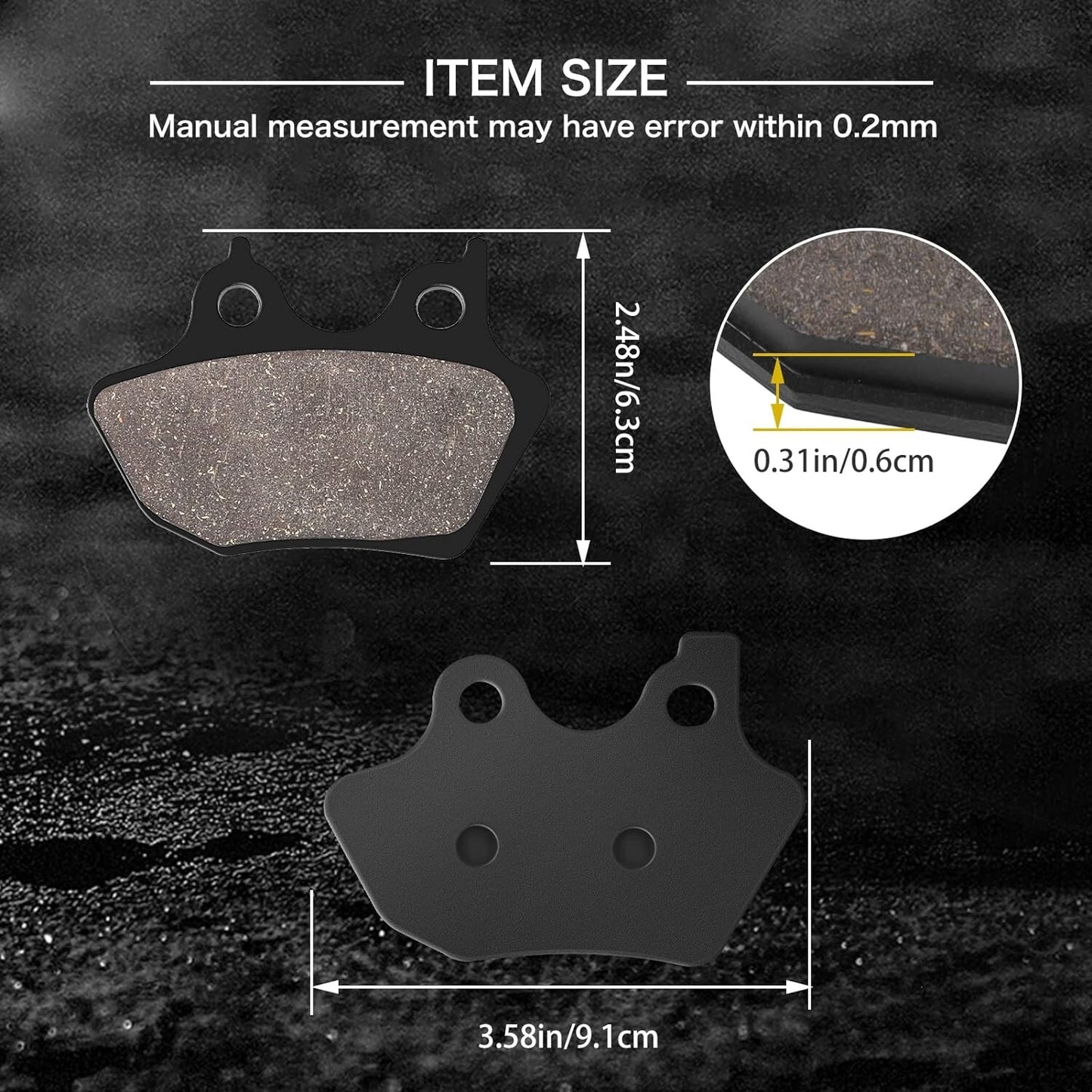 Brake Pads for Harley Davidson FLSTCI/FLSTC Heritage Classic/I 2000-2007