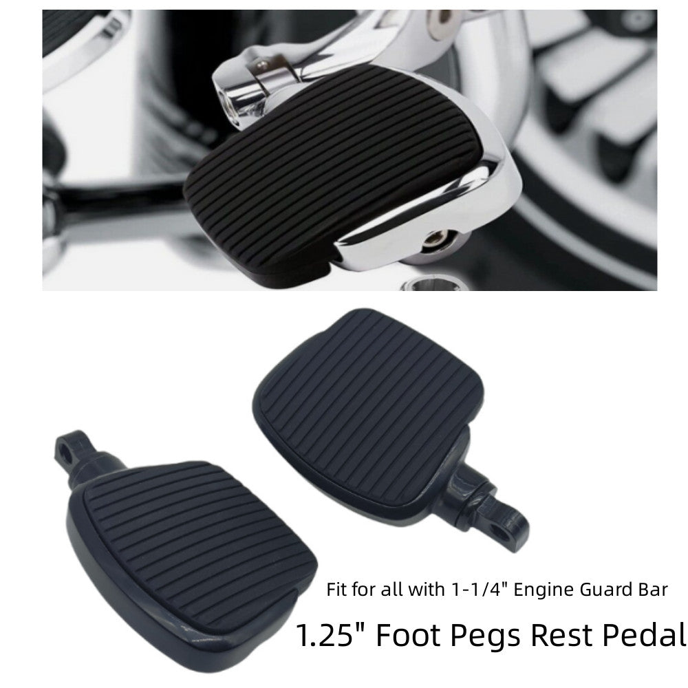 1.25 Foot Pegs Footrests Rest Pedal for Harley Touring Sportster XL FXSB Dyna