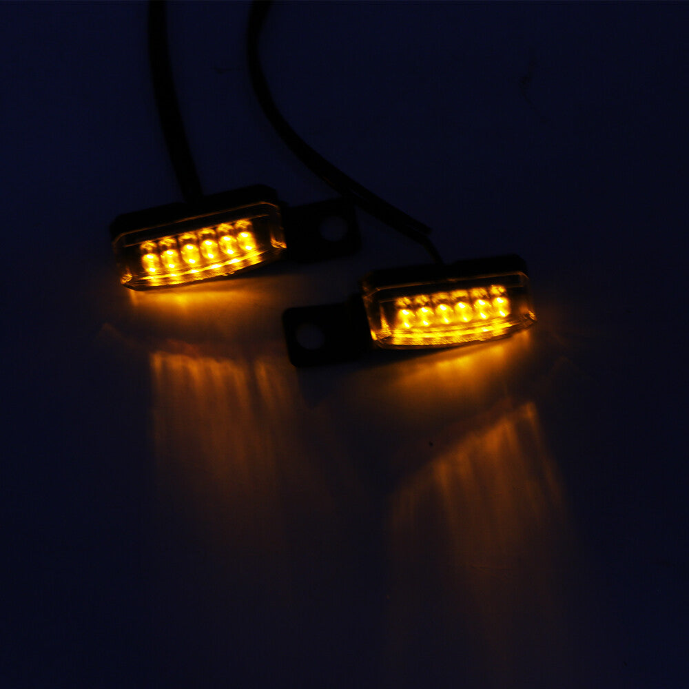 Motorcycle turn signal indicator flashing light transparent Lens for mini LED