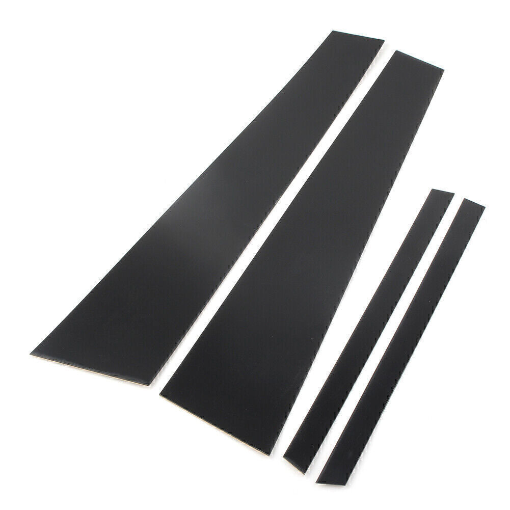4PC Set Door Trim Pillar Posts Black Cover for VW for Jetta 2012 2013-2018 4dr Sedan